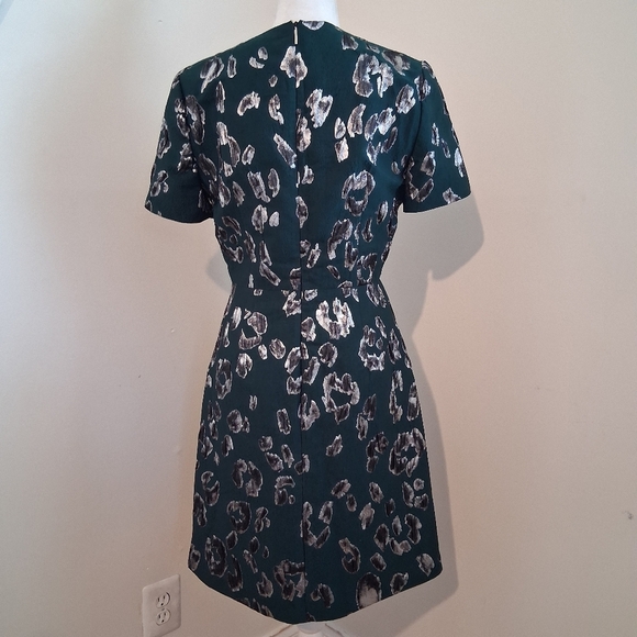 🔸Jason Wu Collection Front Green With Chrome Mini Dress Size Medium - Picture 2 of 7